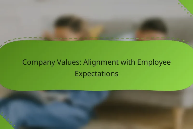 Company Values: Alignment with Employee Expectations