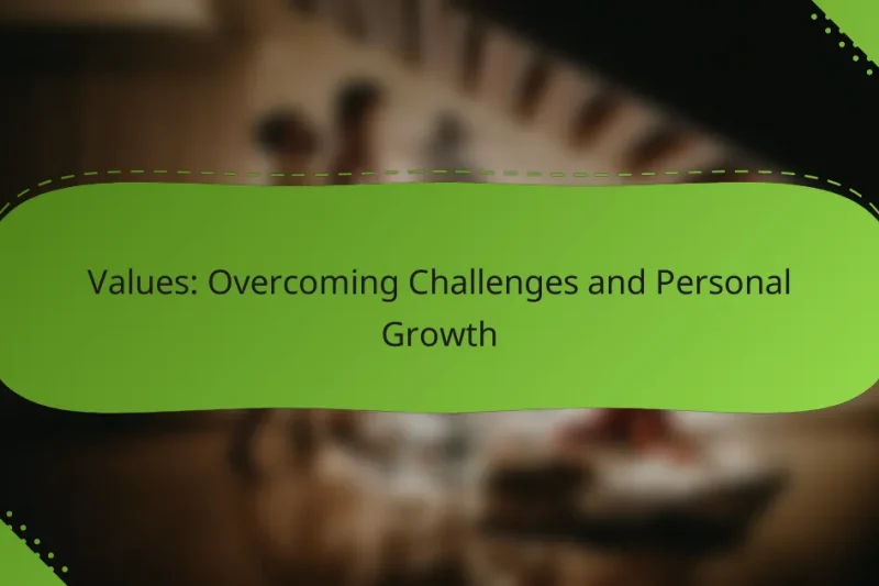 Values: Overcoming Challenges and Personal Growth